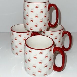 Cherry heart espresso cups